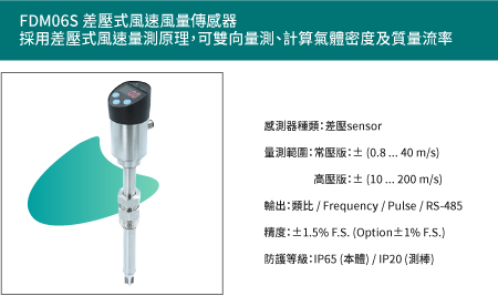 FDM06S 差壓式風速風量傳感器